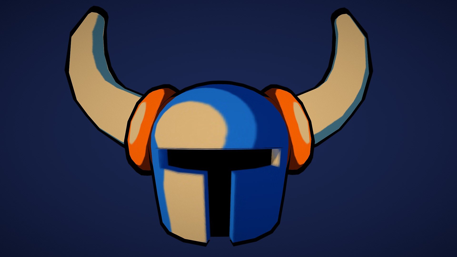 Shovel Knight Helmet Download Free 3D model by Playblast [e5795a6