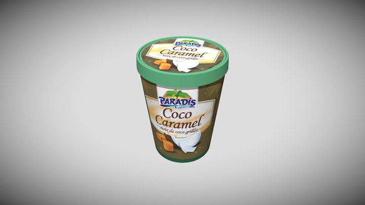 Glace Coco Caramel 3D Model