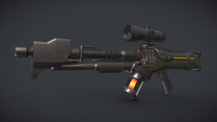 K-28 Laser Rifle 3D Model