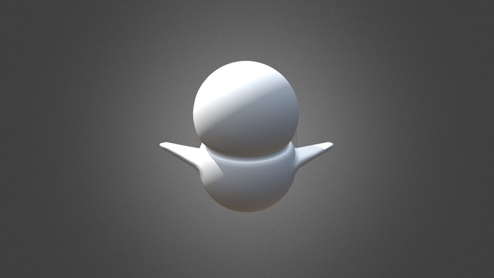 Snow Man Small Ai 3D Model