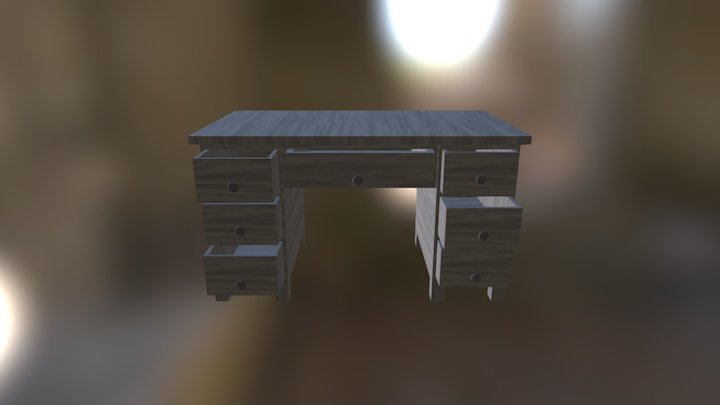 Desk 3D Model