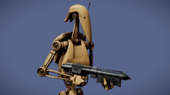 Battle_Droïd 3D Model