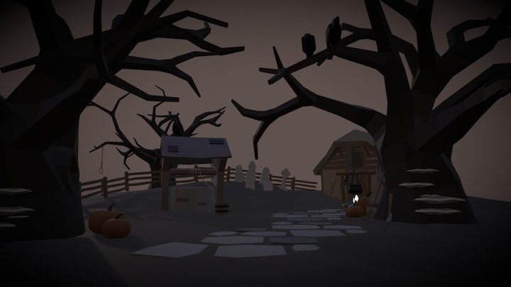 [WIP] Spooky Medieval Farmhouse 3D Model