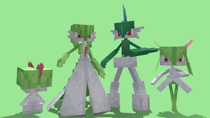 Ralts Line (Cobblemon) 3D Model