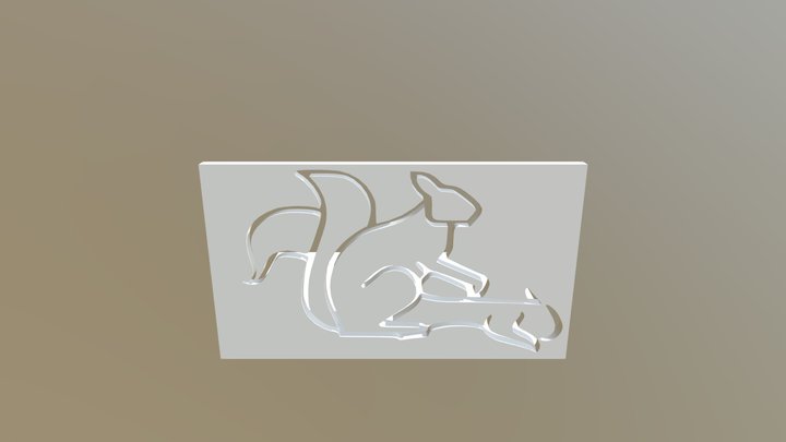Squirrel Bookends 3D Model
