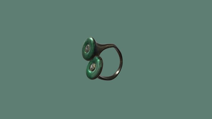Jade and Gold Ring – Free 3D Model STL