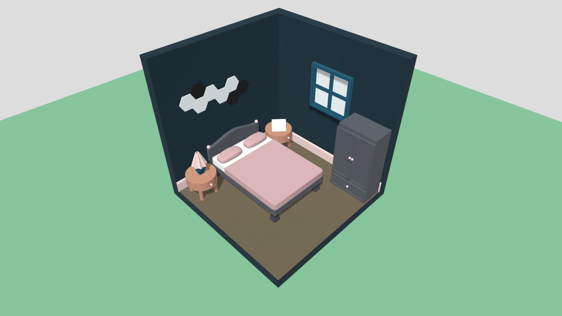 Daily Project 3 Bedroom Low poly - Download Free 3D model by samsandy ...