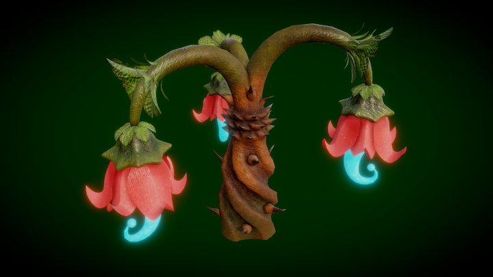 Wayward - Angels Trumpet 3D Model