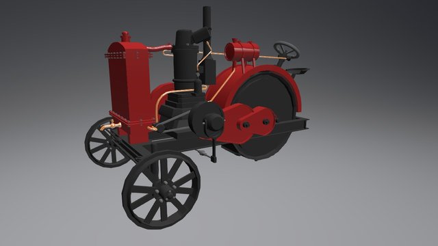 Zaporozhec tractor 3D Model