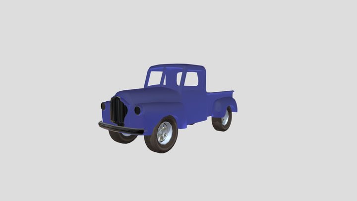 FREE 1950's Truck 3D Model
