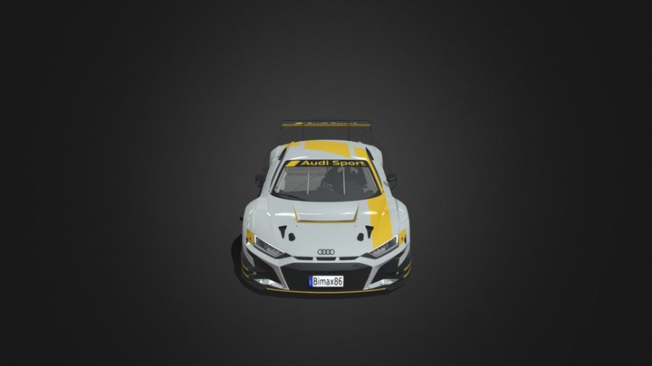 Audi R8 Lms Gt3. 3D Model