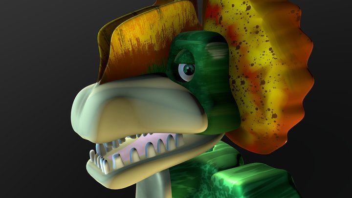 Dilopho Animatronic (FNAF INSPIRED) 3D Model