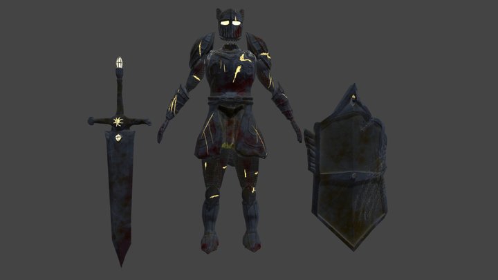 Undead Knight 3D Model