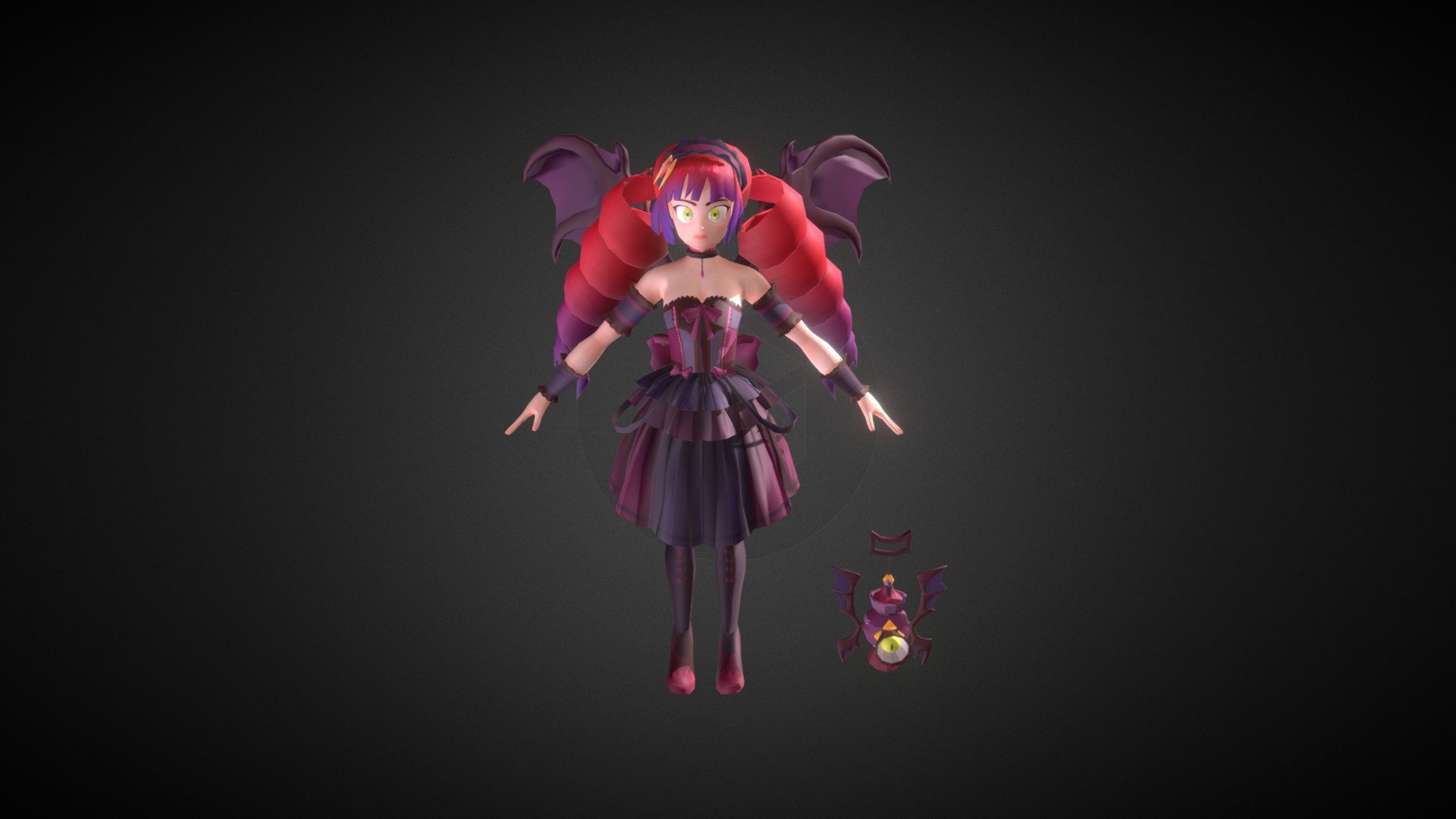 High Model Vampire Girl Skin 00 V04 - 3d Model By Tonmodel [e58117b 