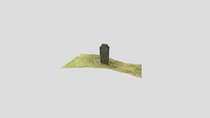 Ferns Cemetery Grave Marker 3 3D Model