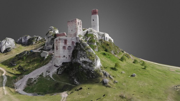 ruins of castle in Olsztyn (Poland) 3D Model