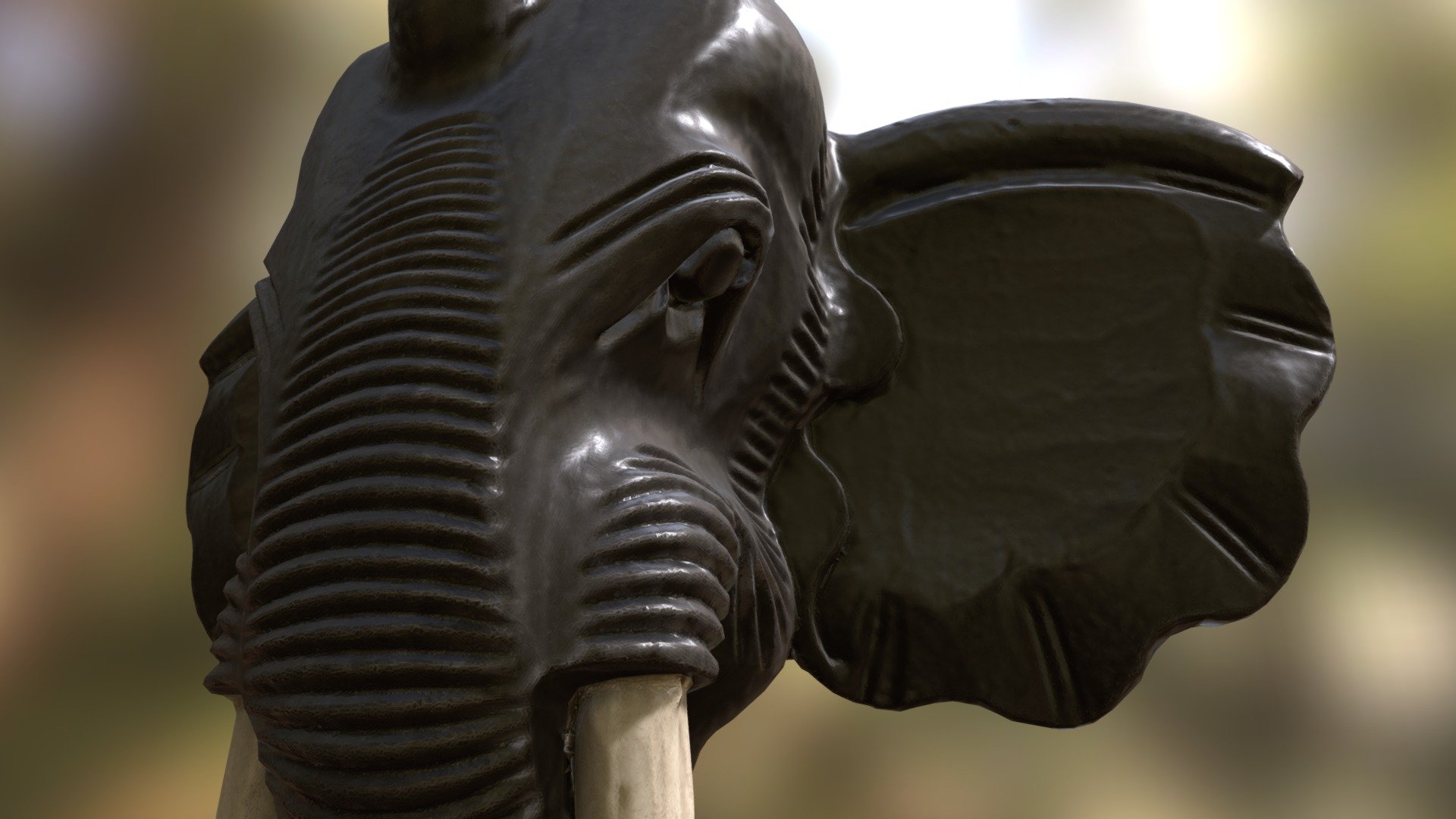 Decoration 43 (elephant statue) Buy Royalty Free 3D model by