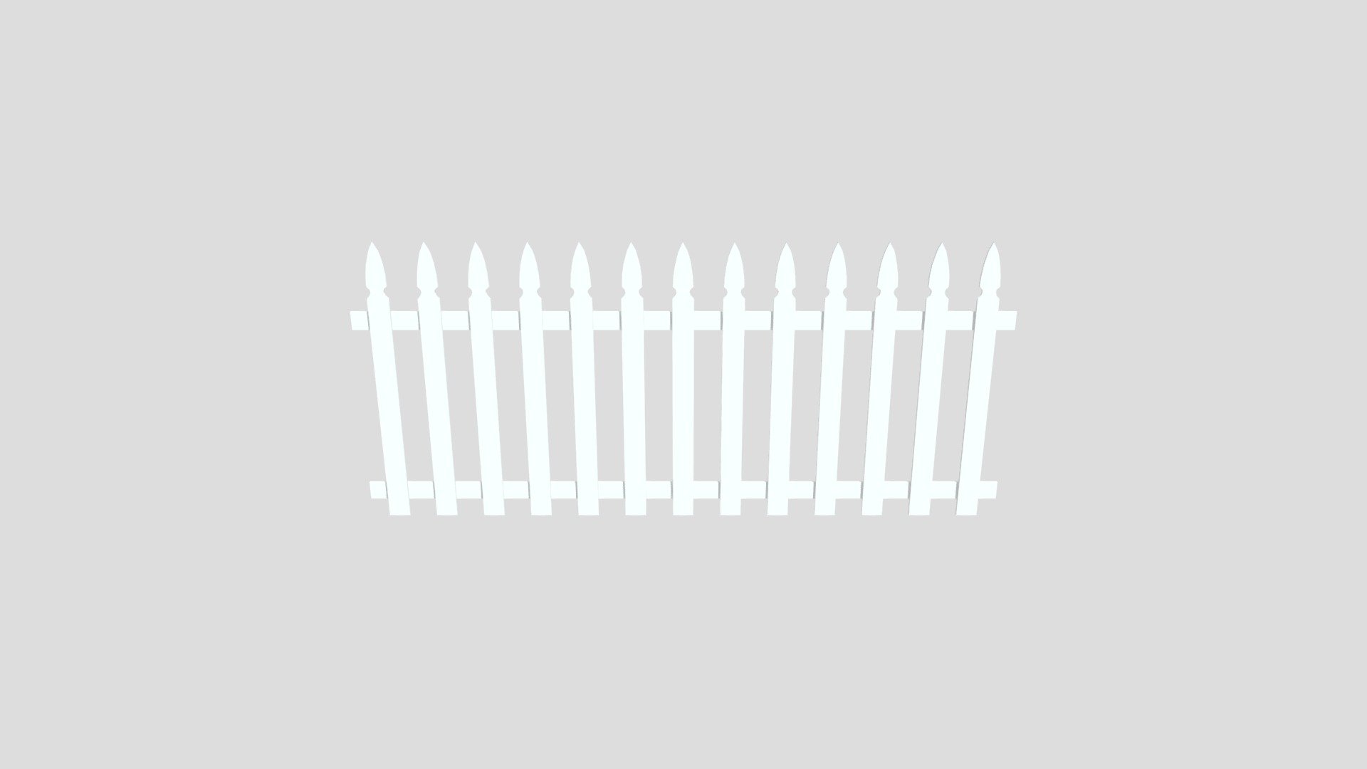 Picket fence from Poly by Google
