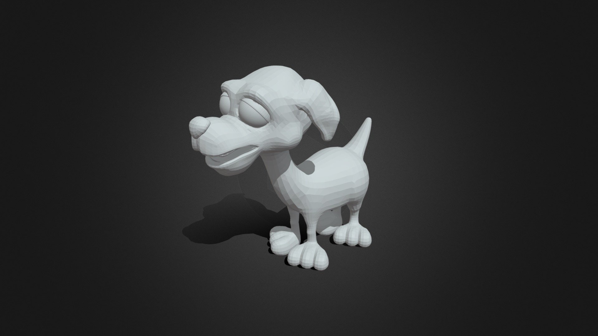 Cute dog 3d printing model