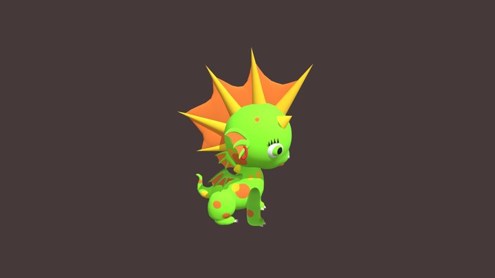 Dragon09 Baby03 3D Model