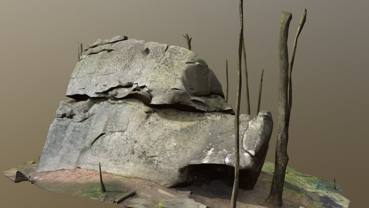 Sternum Boulder 3D Model