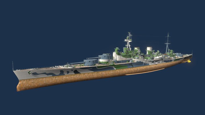 HMS Incomparable 3D Model