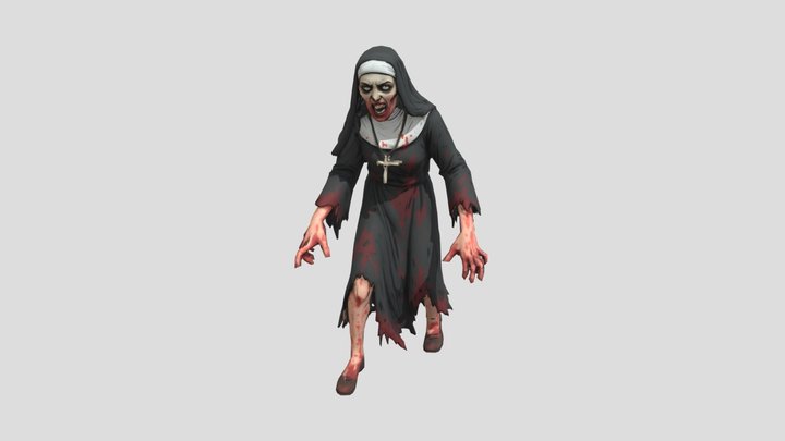 Zombie Nun 3D Model