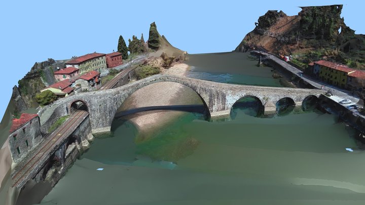 Ponte della Maddalena, Italy 3D Model