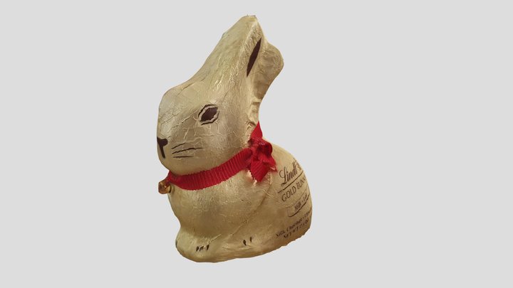 Lindt Gold Chocolate Bunny 3D Model
