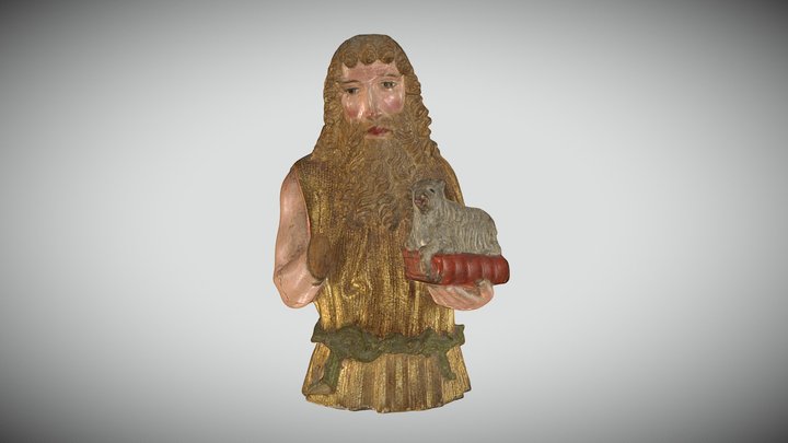 John the Baptist, Notke altar 3D Model