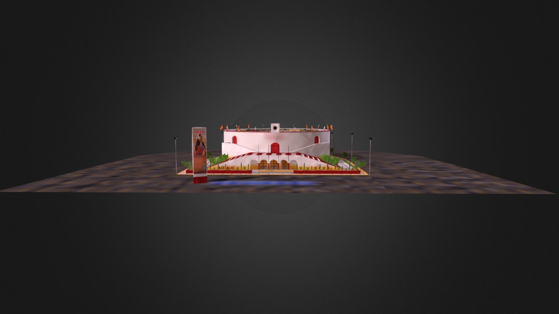 Plaza de Toros Monumental Vicente Segura — Sketchfab embed 3D viewer
