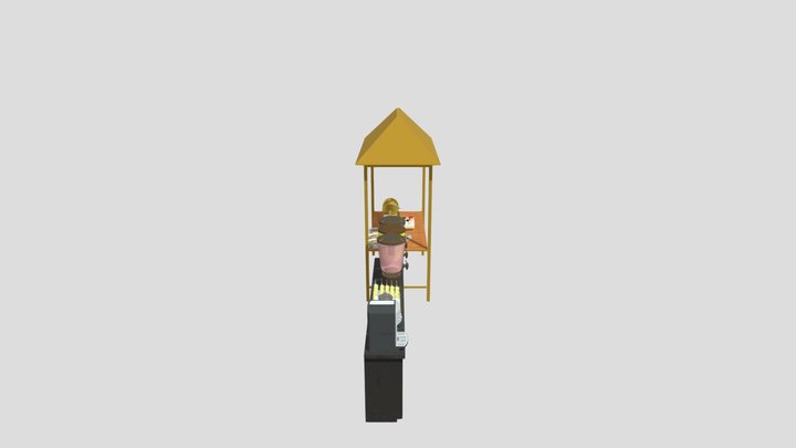 stall minuman dan daduk – Modello 3D gratuito STL