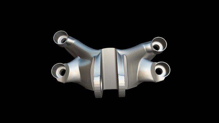 Topology optimized GE jet engine braket [40%] 3D Model