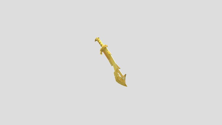 The Golden Sword 3D Model