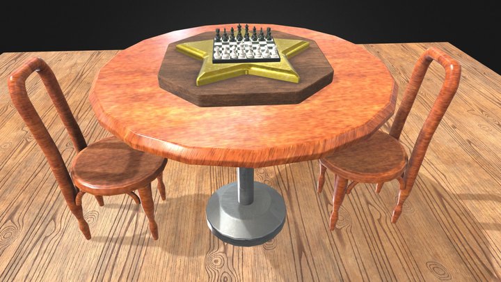Chess Set 3D Model