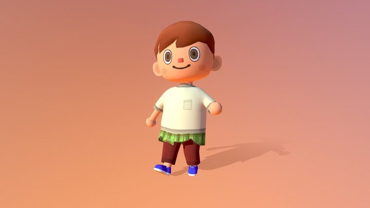 AC New Horizons Character 3D Model