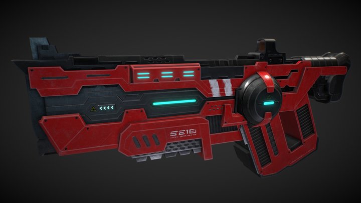 Ultimate Assault Shotgun - Laser Assault Rifle 3D Model