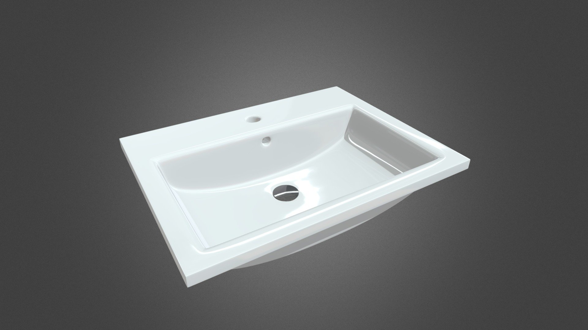 FREE Countertop washbasin 60 cm wide