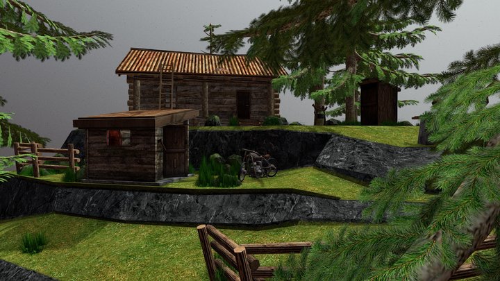DAE Diorama - Forest Loner 3D Model