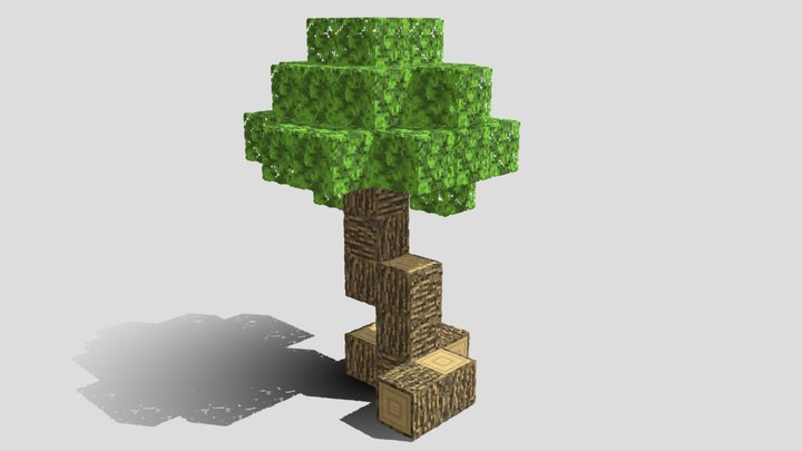Minecraft Tree 3D Model