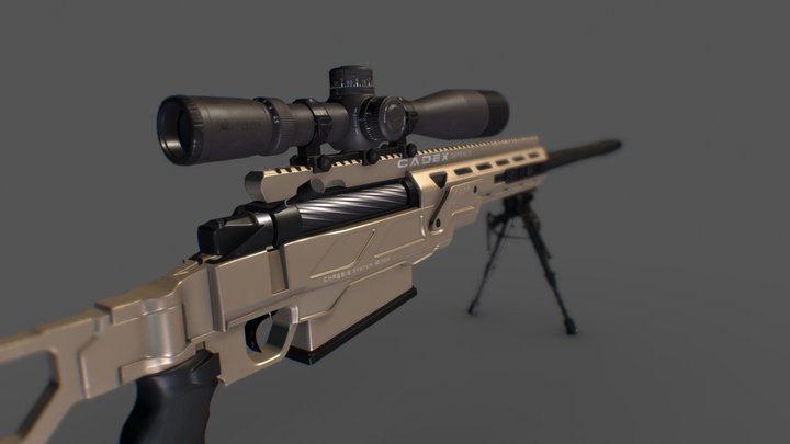 Sniper Rifle 3D Model