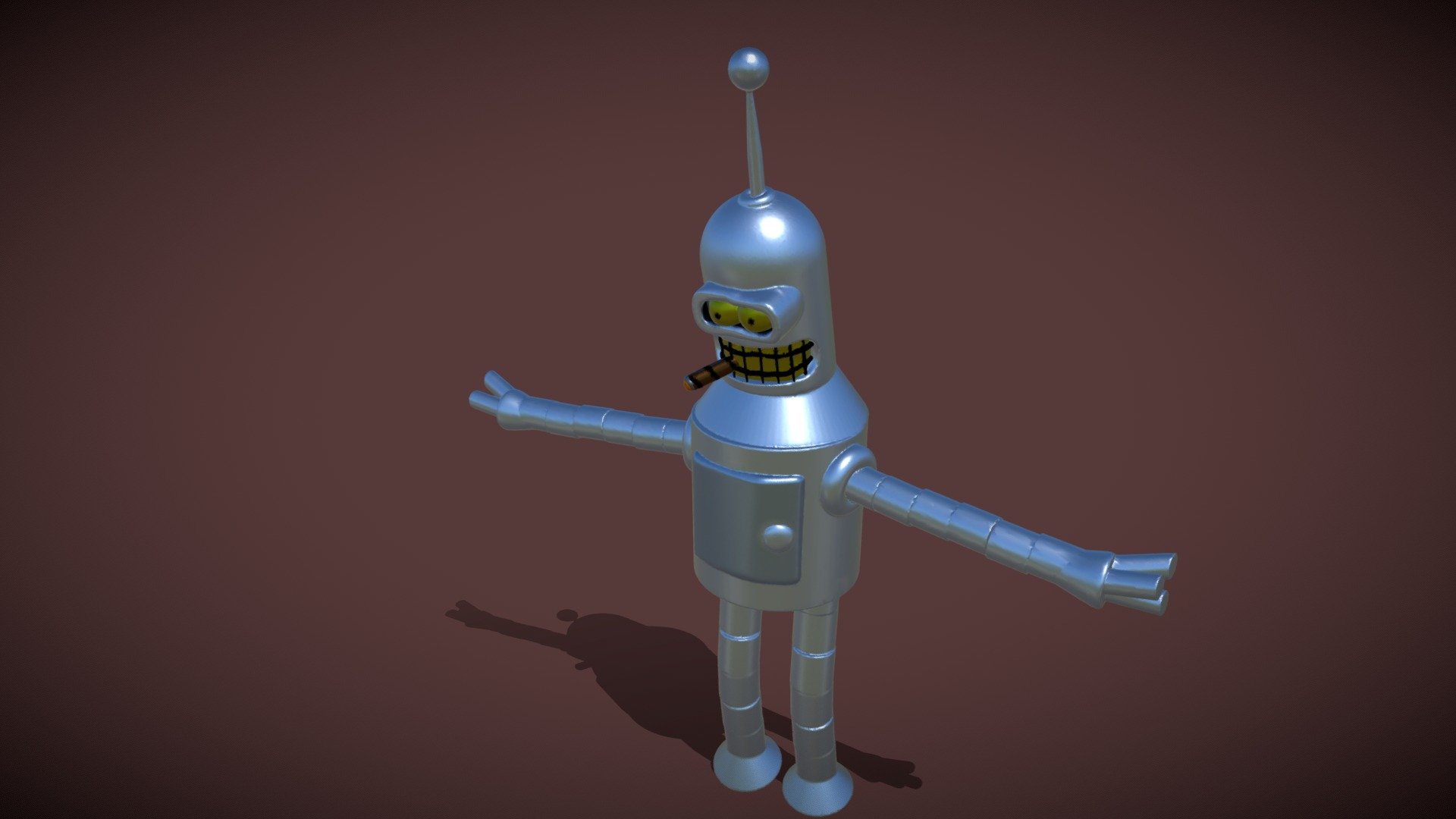 Futurama Bender - Download Free 3D Model By Urbanmasque [e593534 ...