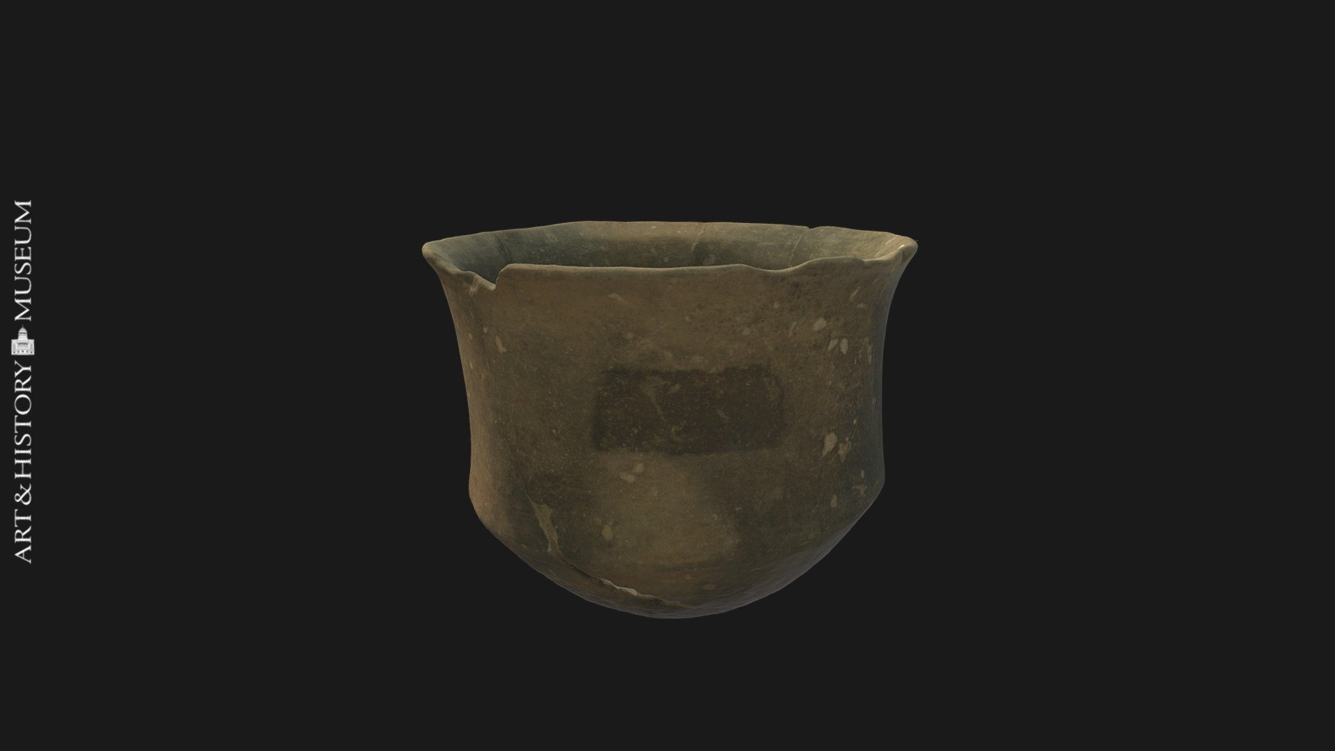 Small carinated vase with flaring rim