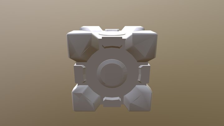 Companion Cube 3D Model