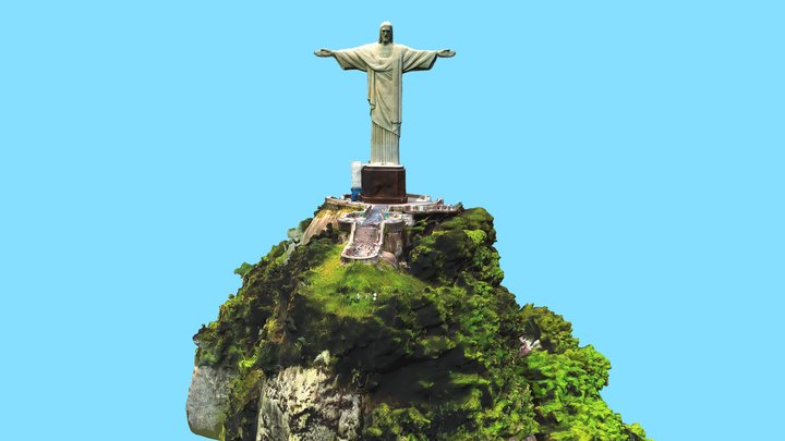 Christ Redeemer, Cristo Redentor Rio De Janeiro 3D Model