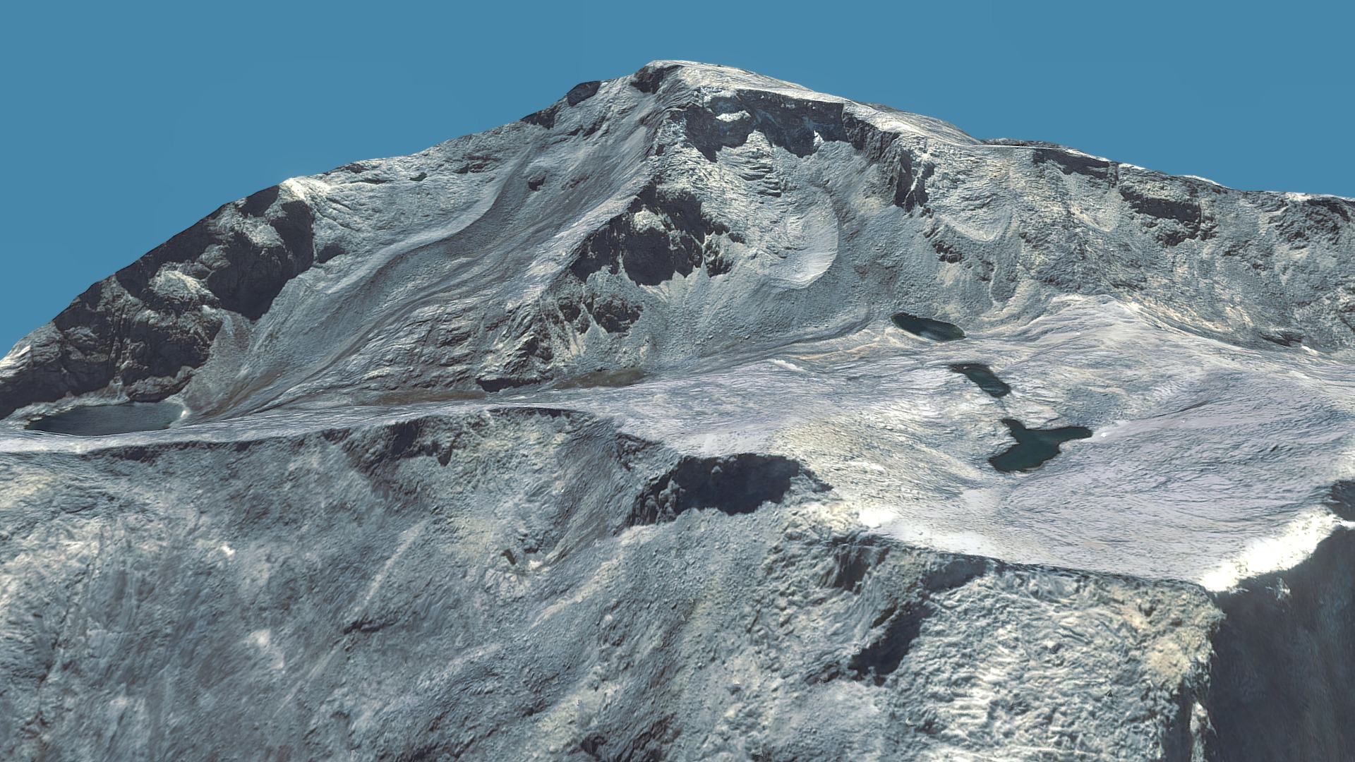3D model Sierra Nevada de Santa Marta - This is a 3D model of the Sierra Nevada de Santa Marta. The 3D model is about a mountain with snow.