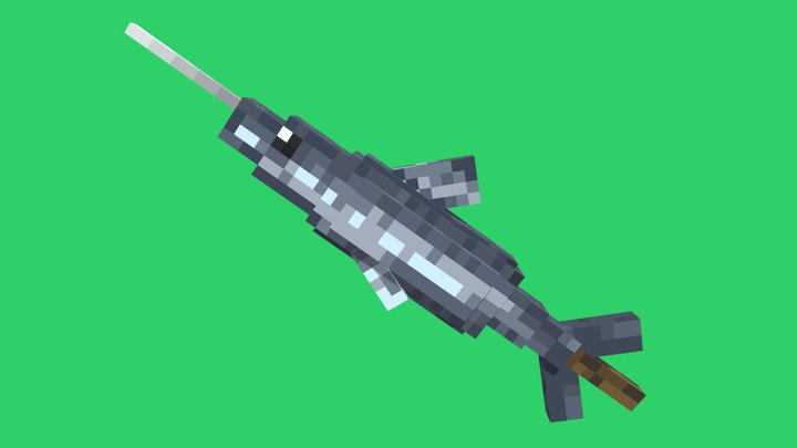 Swordfish / Low-Poly / Minecraft 3D Model