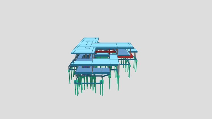 Proj. 199 - Estrutural Completo Paulo Plaza 3D Model