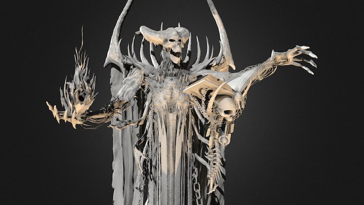 Conjured wraith - low poly 3D Model
