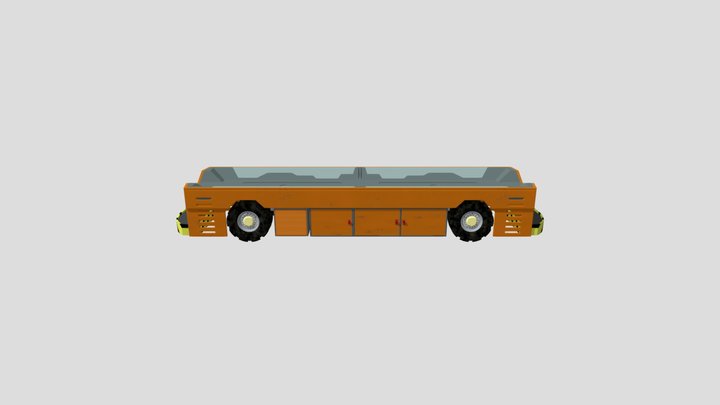 AGV_luggage carrying Vehicles 3D Model